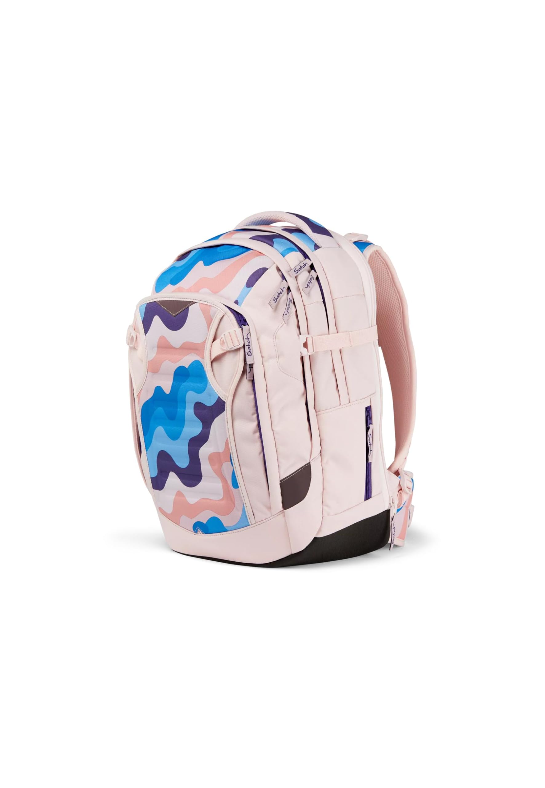 satch match ergonomico, espandibile fino a 35 litri, tasca frontale extra.