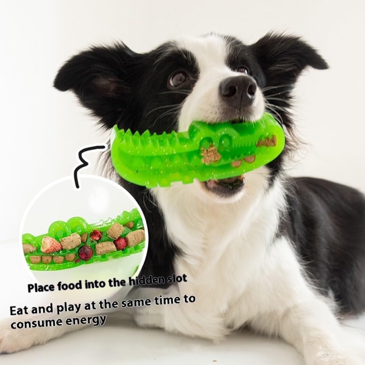 Juguete de rompecabezas de alimentación lenta para perros, juguete masticable de cocodrilo para perros grandes, medianos y pequeños, entrenamiento de masticación, juguete interactivo para diversión y