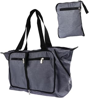 Bolsa De Viagem Cinza Bolsa De Transporte Bolsa Dobrável Bolsas De Bagagem Bolsa De Gelo Bolsa De Almoço De Capacidade Bolsas De Bagagem De Grande Capacidade Bolsa Duffle