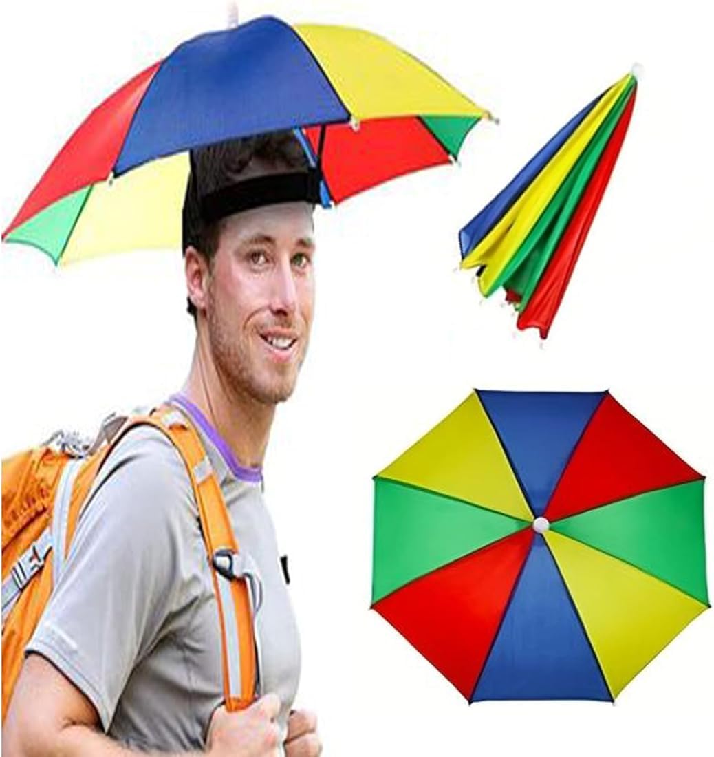 SNAG hand free umbrella for kids school going boys & girls hat cap umbrella protect from sun & rain-image-46