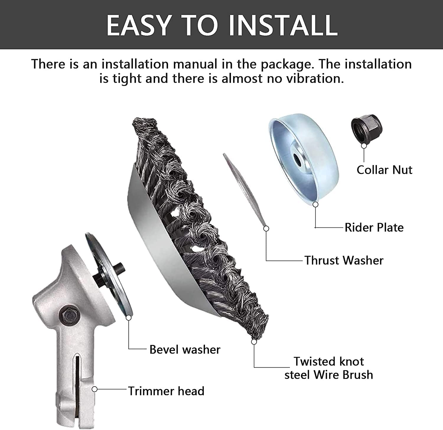 Universal Stahldraht Trimmerkopf 15,2cm - 6 Klingen Für Akku-Rasentrimmer & Unkrautfresser