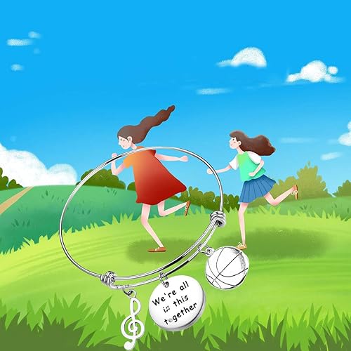 Miniatura 6 de FUTAP - Pulsera con texto en inglés "We're All In This Togethers", regalo de amistad para amigos