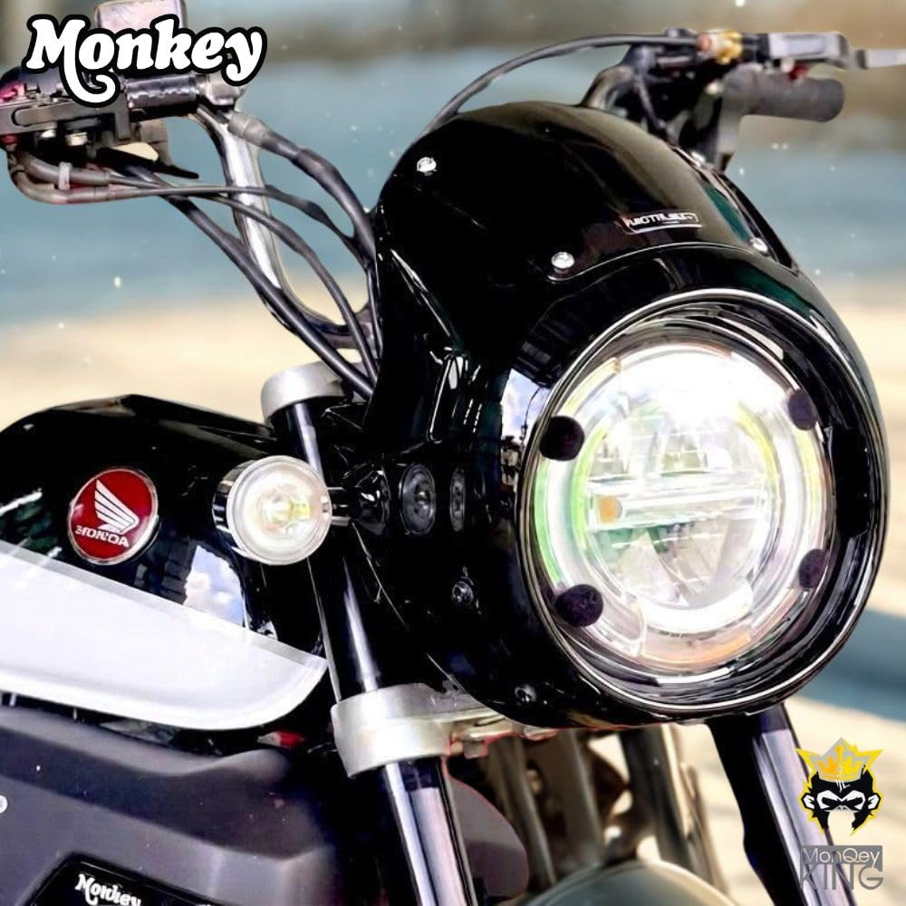 Amazon | MonQeyKing by MotolordD ホンダモンキー125用ヘッドライト