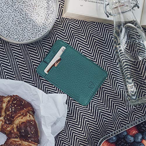 Image of Vaultskin CHELSEA Mens RFID Blocking Slim Leather Card Wallet - Minimalist Front Pocket Cardholder