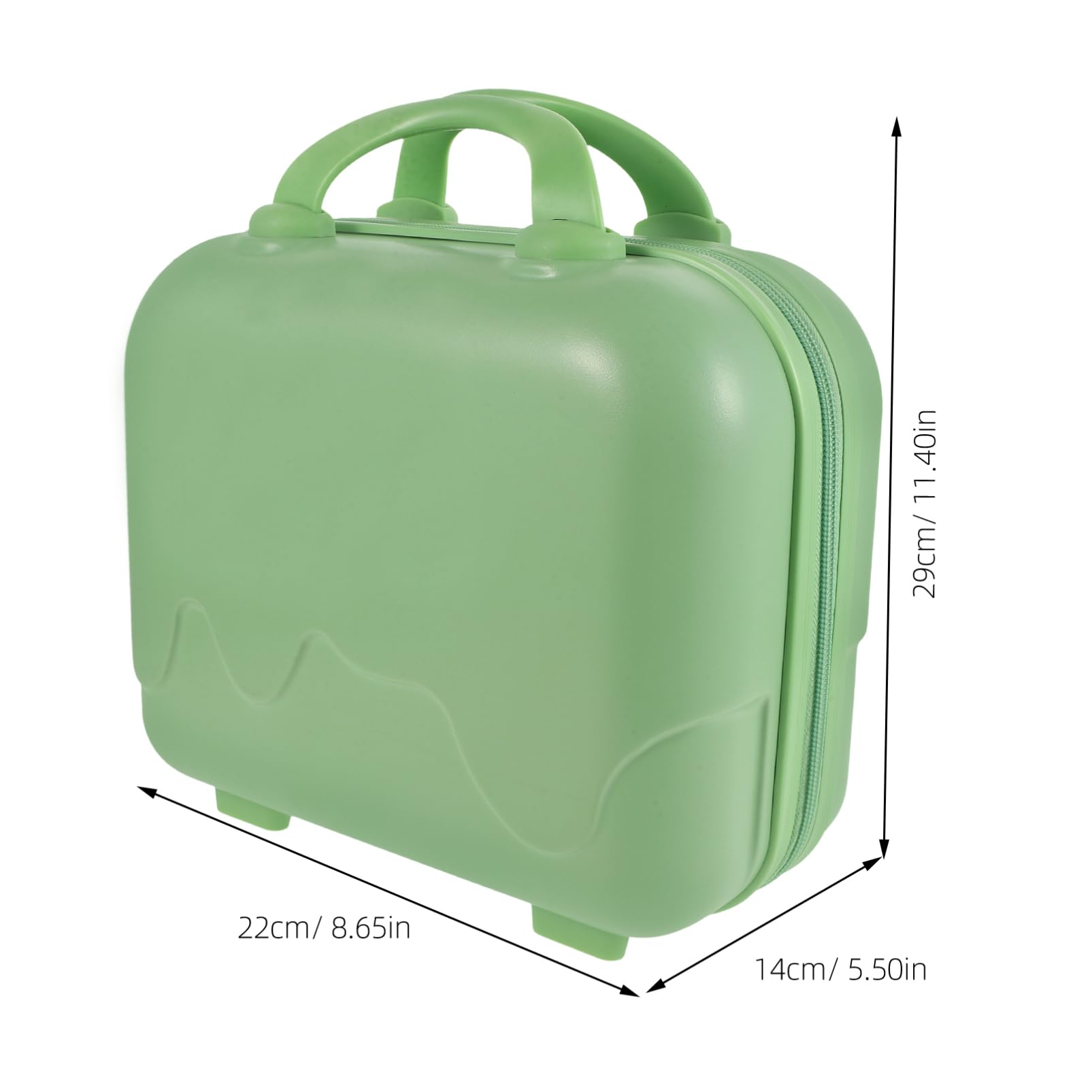 GALPADA Portable Makeup Luggage Case Hartschalen-Kosmetiktasche Für Damen Leicht Und Wasserfest Für Und Aufbewahrung Elegantem Matcha