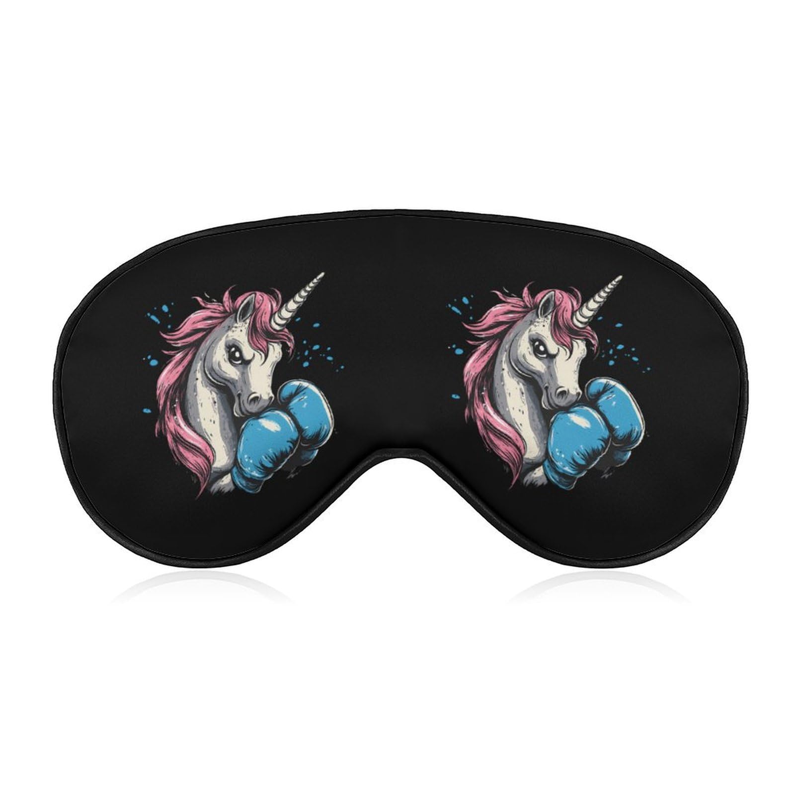Boxing Unicorm Boxer Sleep Mask Eye Shade Cover Adjustable Strap for Travel Lunch Break Women Men