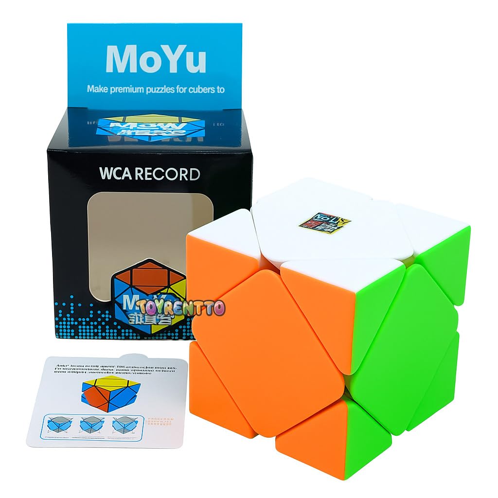 MoYu Skewb Speed Cube – Stickerless Smooth Turning Puzzle Cube for Kids & Adults | Durable ABS Plastic Brain Teaser Toy for Beginners & Professionals | Educational Gift for Boys Girls-image-21