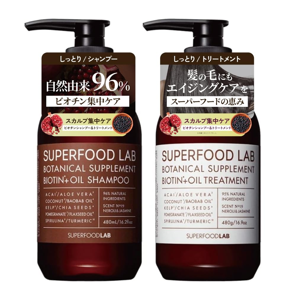 スーパーフードラボ シャンプー トリートメント　サシェ 192個(12入×16箱 Amazon | SUPERFOOD LAB スーパーフードラボ 自然由来成分95% スカルプ