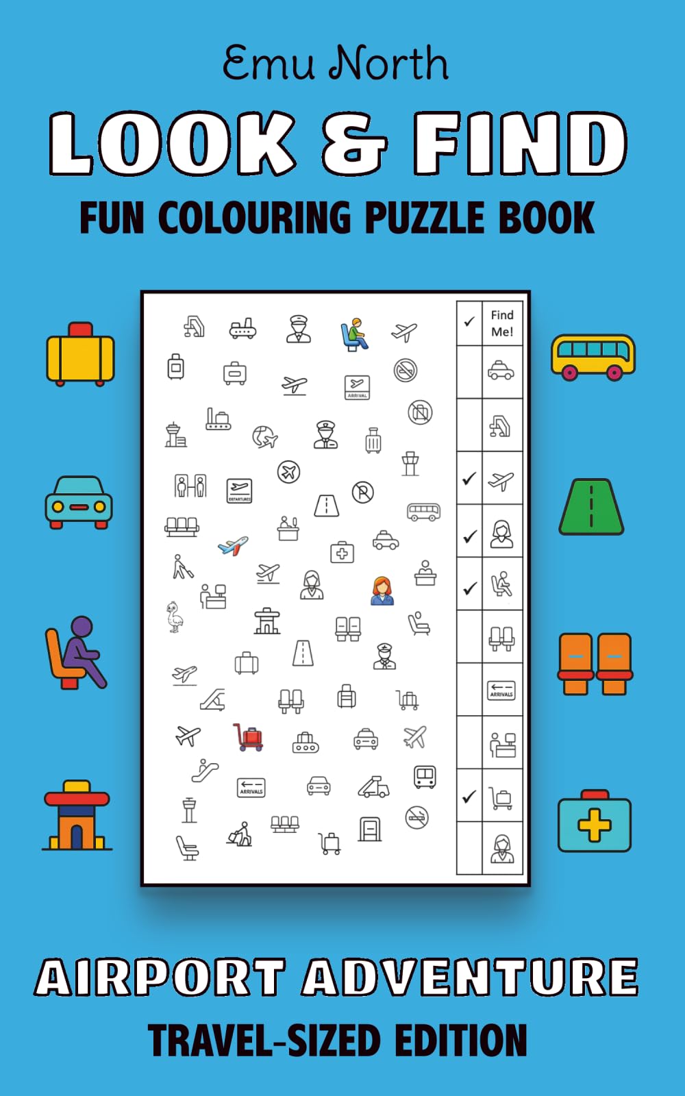 Look and Find: Travel-Sized Edition: Airport - Fun Colouring Puzzle Book [UK]