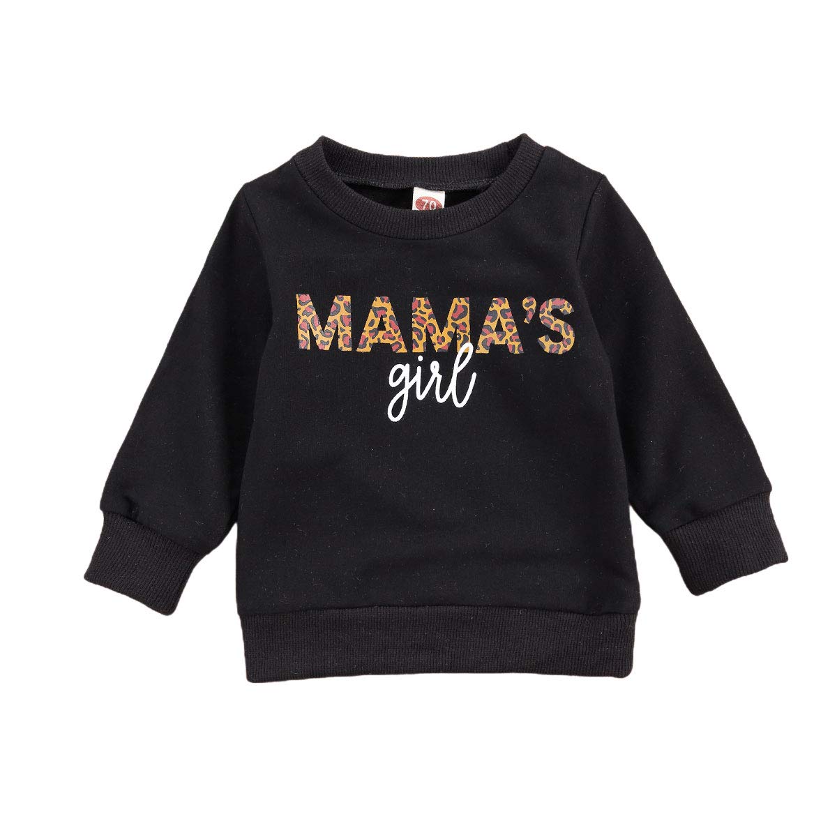Infant Toddler Baby Girl Long Sleeve Shirts Mamas Girl Pullover Sweatshirt Tops Fall Outfit Casual Clothes