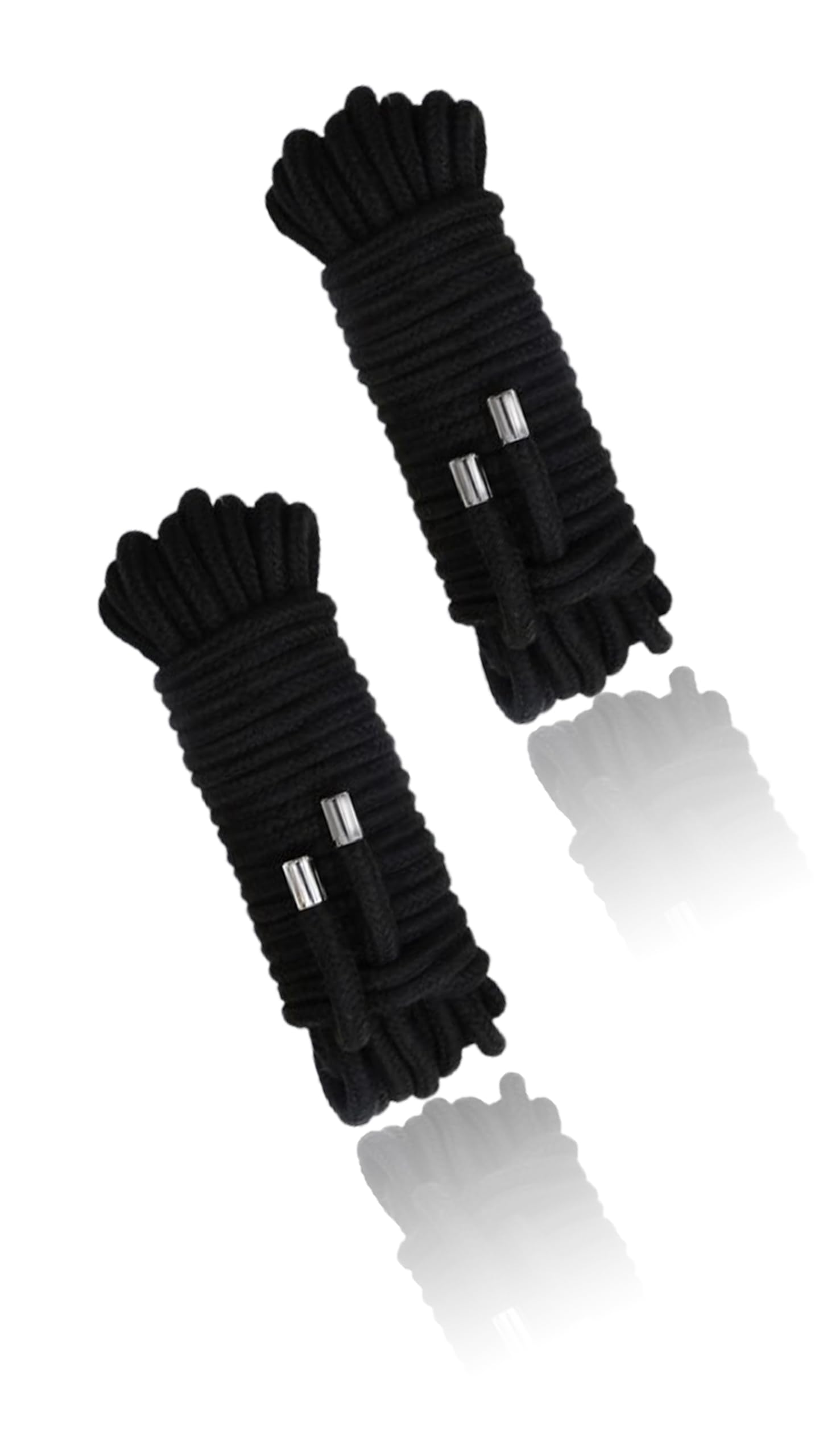 – Sweet seven 2Pcs Soft Cotton Rope - 10m/33ft Length, 8mm Diameter, Durable, and Versatile Craft Rope - Safe and Eco-Friendly - Multi-Purpose Use for DIY, Decoration, Gardening Black