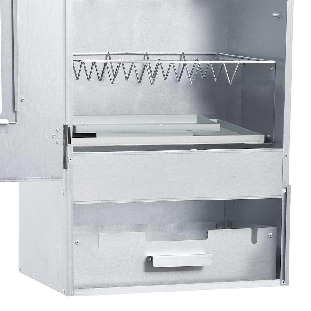 vidaXL Fumoir de Four à BBQ avec 1 kg de Copeaux de Bois Barbecue Gril d'Extérieur Gril de Cuisson Arrière-cour Durable 44,5x29x83 cm