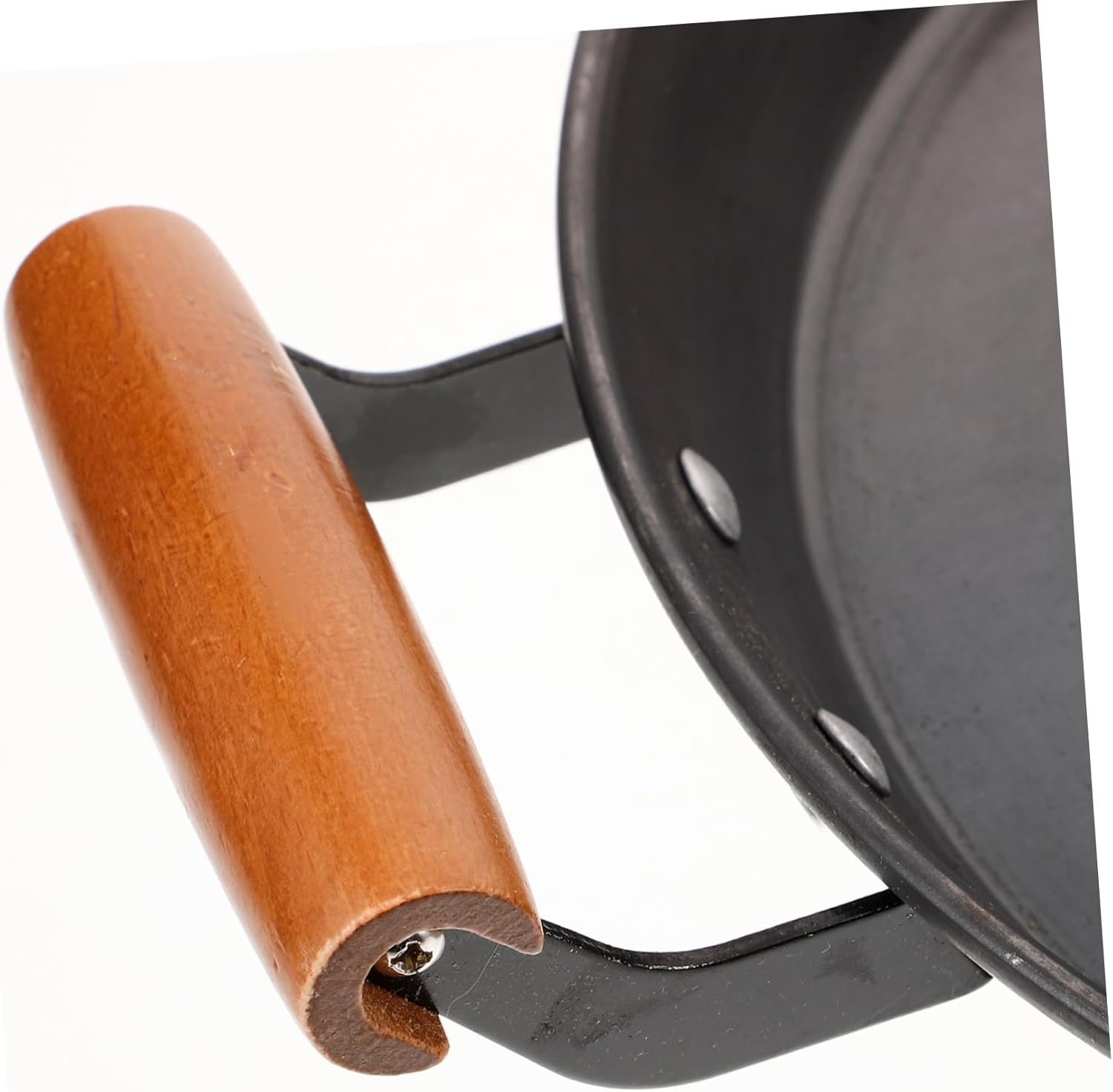 Cabilock Nonstick Frying Pan Helper Handle Heavy-Duty Iron Concave Pancake Pan Multi-Use Cooking Tool for Home and Commercial Use