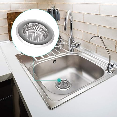 Miniatura 5 de CISHNOU Tapones antiobstrucción para fregadero de cocina de acero inoxidable