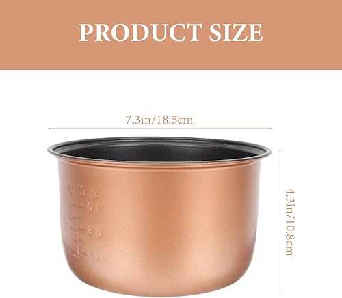 Miniatura 8 de Revestimiento para olla de arroz, olla de arroz, repuesto de olla interior antiadherente, 7.3 in, 2 l, para utensilios de cocina, accesorios de