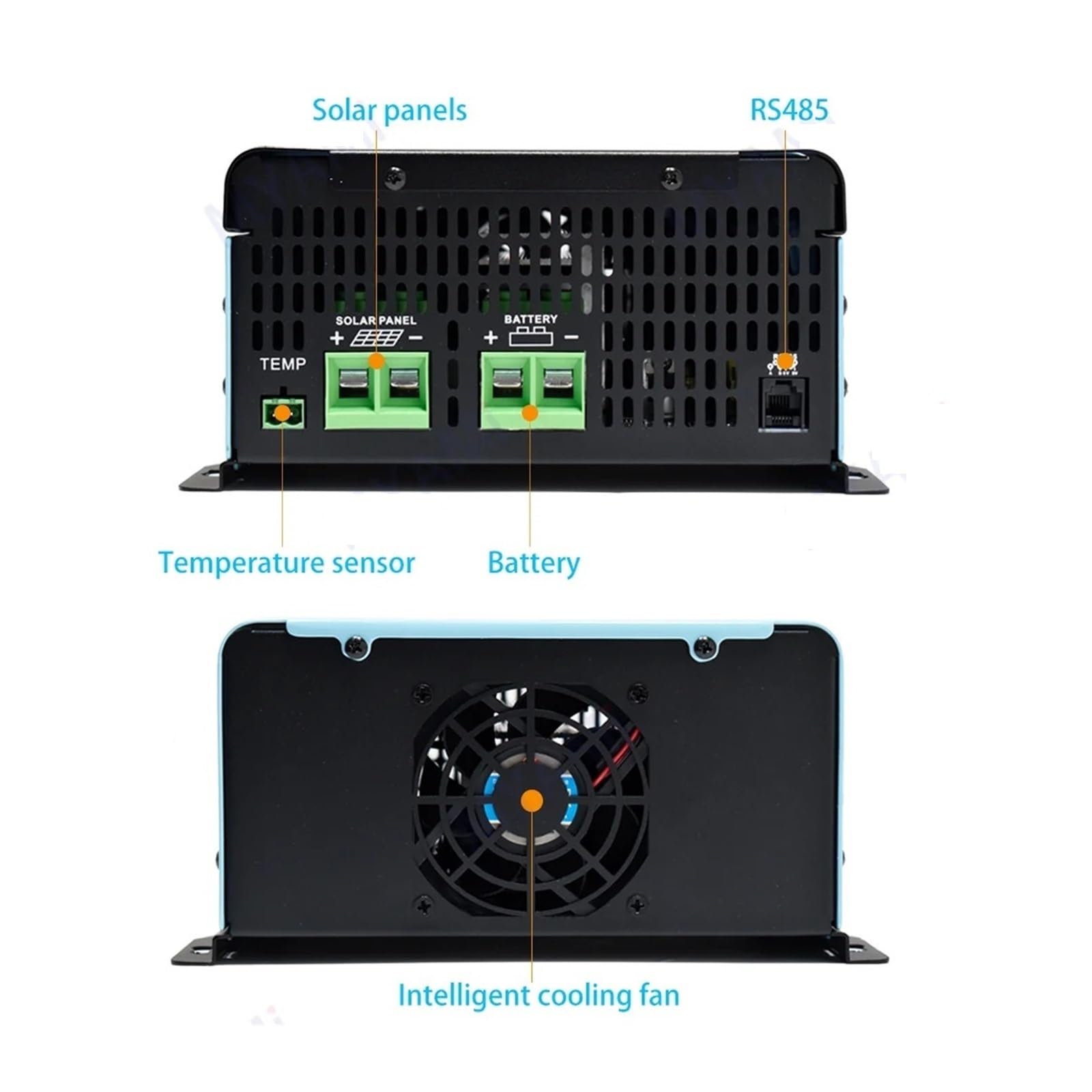 Kontroler ładowania słonecznego, Nowy 12V 24V 36V 48V 60V 72V 84V 96V 30A 60A Ładowarka Off-grid RS485 Mppt Regulator Ładowania Słonecznego