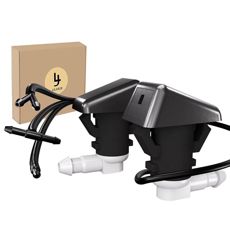 Kit de bicos do lavador de para-brisa para Dodge Durango 2011–2023, substituição dos códigos OE 5182367AA e 68269108AA, com mangueira de 2,5 m e 15 conectores