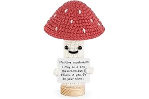 Dahey Cute Knitted Mini Mushroom Wool Doll