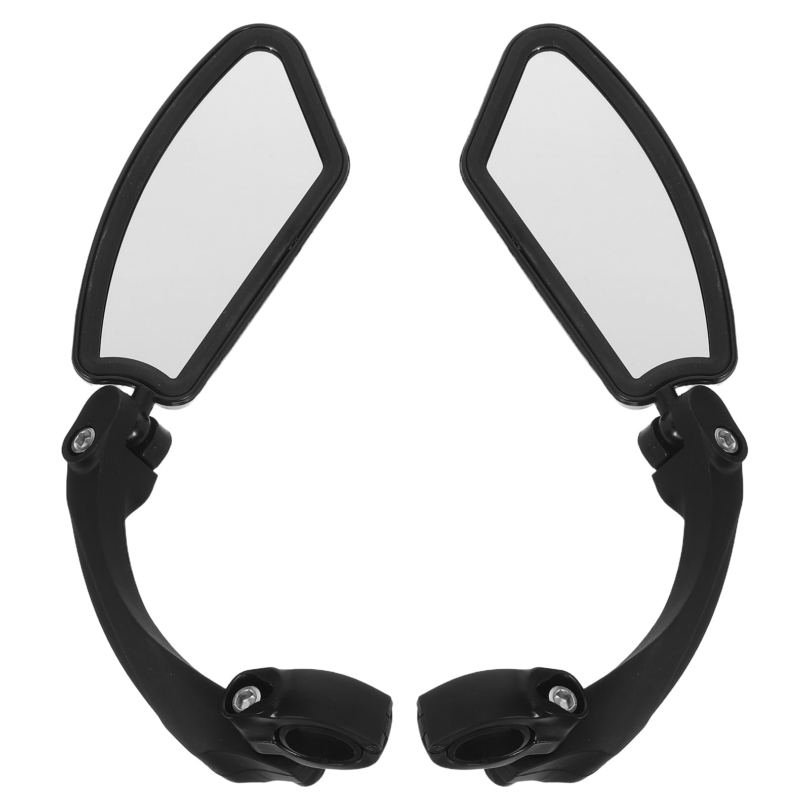 BESTonZON 2 Sets Universal-Motorradspiegel, Lenker, Rückspiegel, 360 ° verstellbar, seitliches Moped-Zubehör für Fahrrad, Roller, ATV, Cruiser, Dirtbike