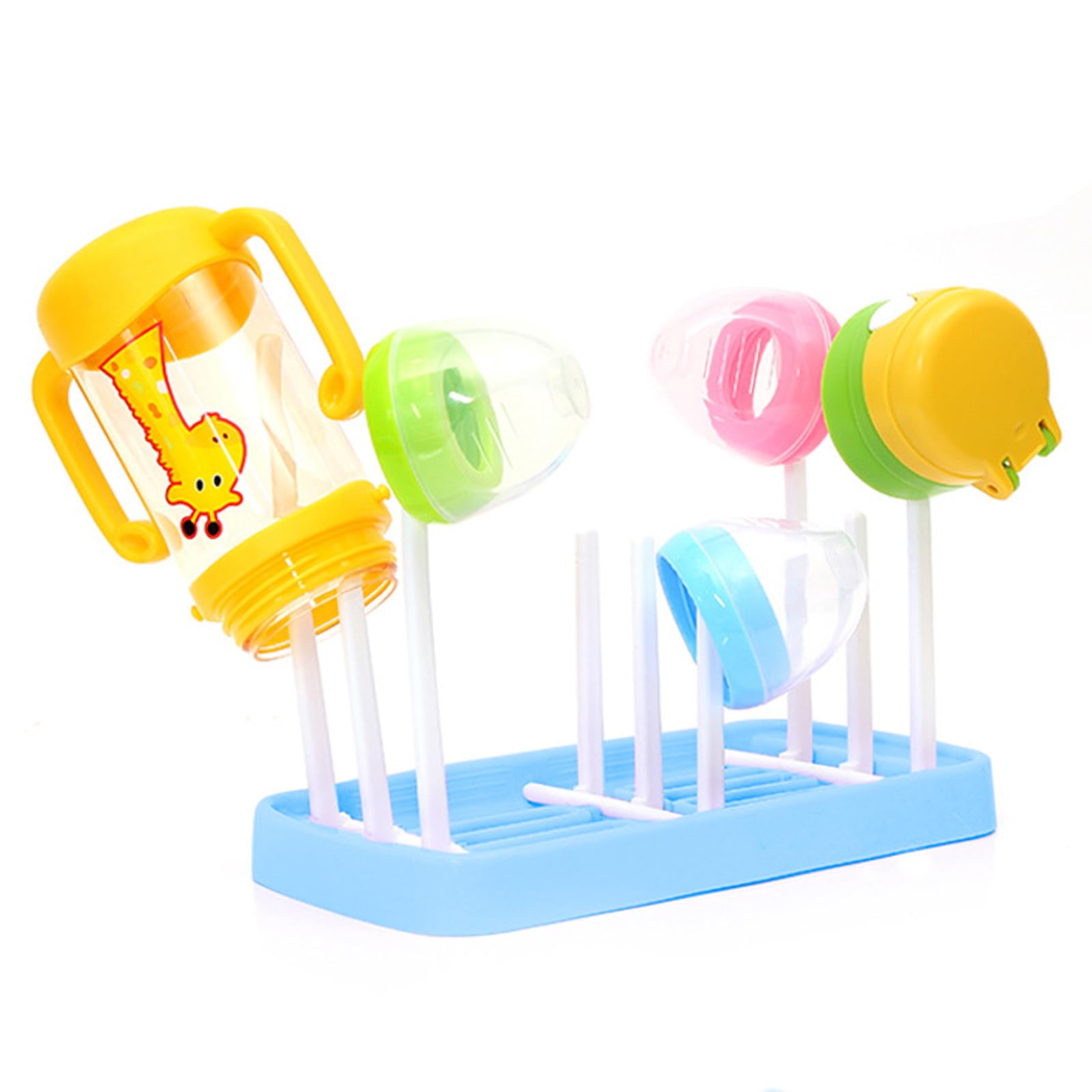 Coollooda 哺乳瓶ラック 哺乳瓶乾燥ラック 哺乳瓶スタンド 哺乳瓶立て 哺乳瓶の洗浄器具 細菌繁殖を防止 折り畳み可能 取り外し可 お手入れ簡単 持ち運び便利 清潔 衛生的 赤ちゃん用品 出産祝い プレゼント 旅行用