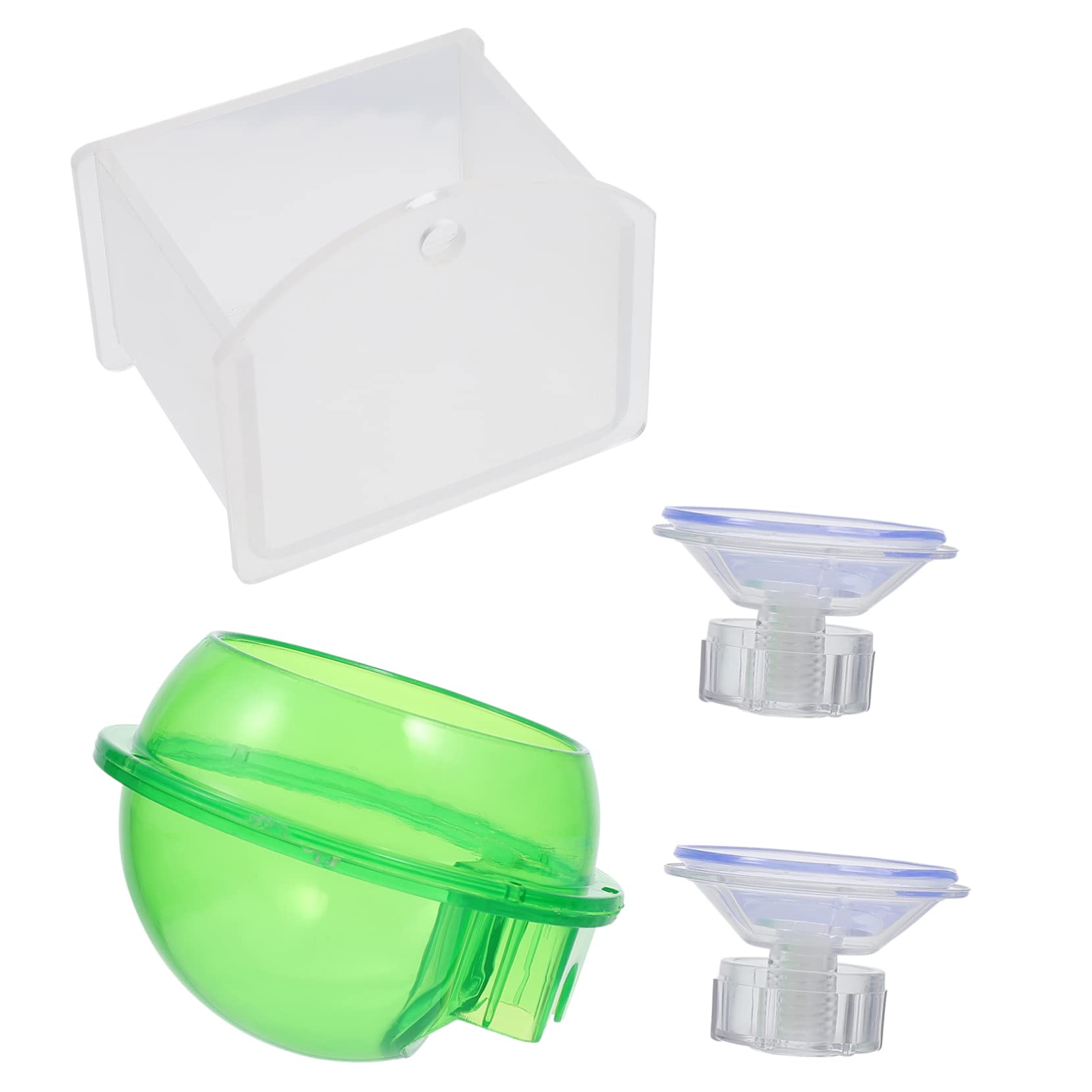 GALPADA 2pcs Reptile Water Feeder with Suction Cup Crawling Pet Drinking Bowl Durable Feeding Tool for Chameleons and Geckos for Easy Hydration