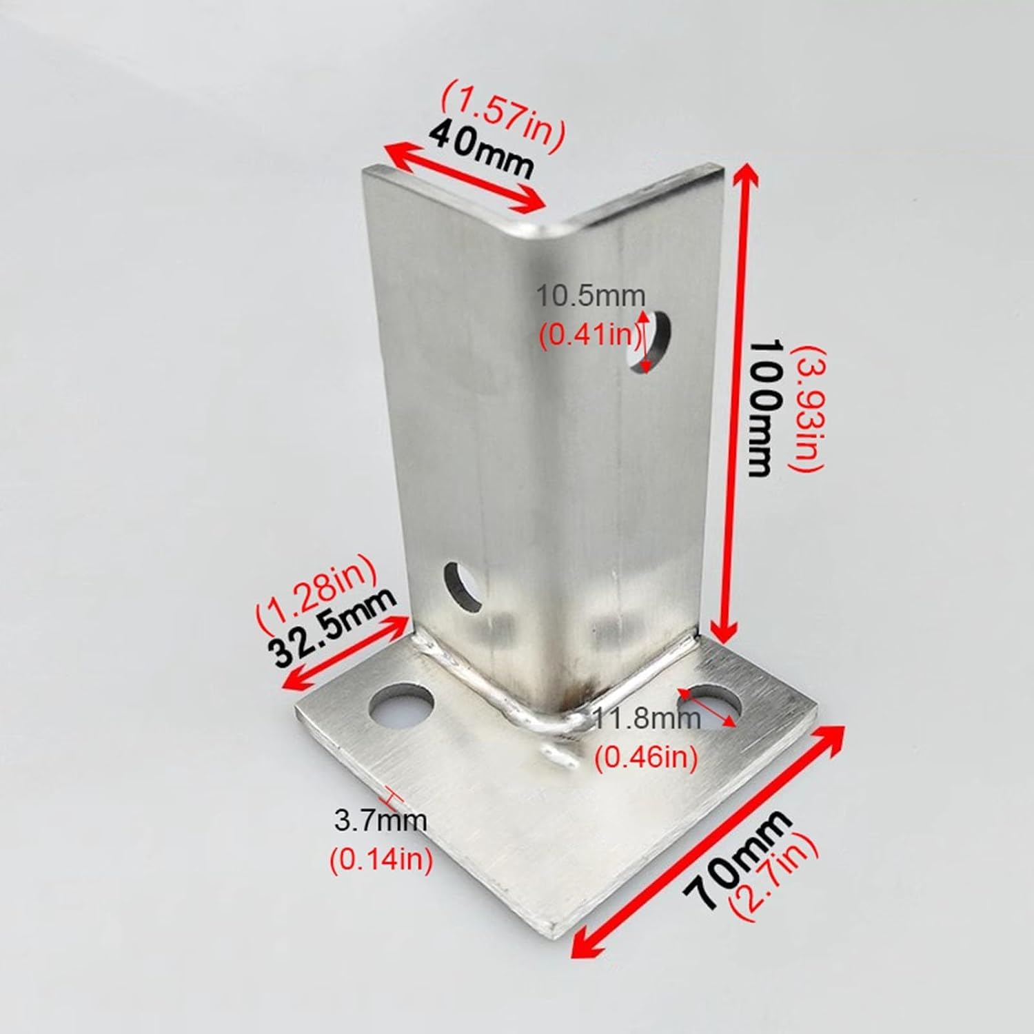 Heavy Duty Adjustable Fence Post Holder/Support Base