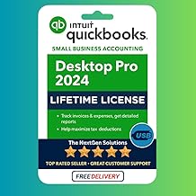 Quick - Books Desktop Pro 2024 | Lifetime Edition | USB Flash Drive Installer | For PC only | 100% Money-Back Guarantee