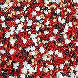 Santa Snowflakes Christmas Holiday Baking Cupcake Cake Decoration Confetti Sprinkles Cake Cookie IceCream Donut Jimmies Quins - 4oz (Santas Boots)