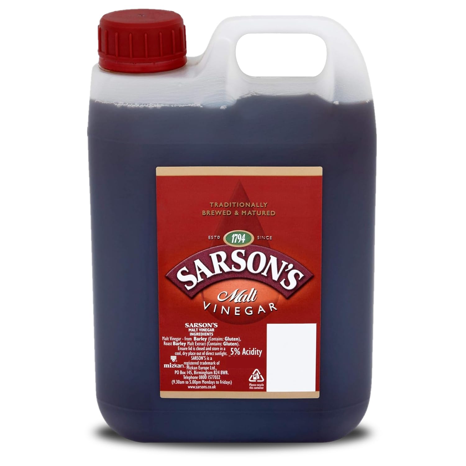 Sarsons Vinagre de malta - 2x5ltr