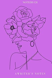 A Writer's Notes - Notizbuch lila: A5 liniert (6x9 Zoll), 120 Seiten, 60 Blatt (German Edition)