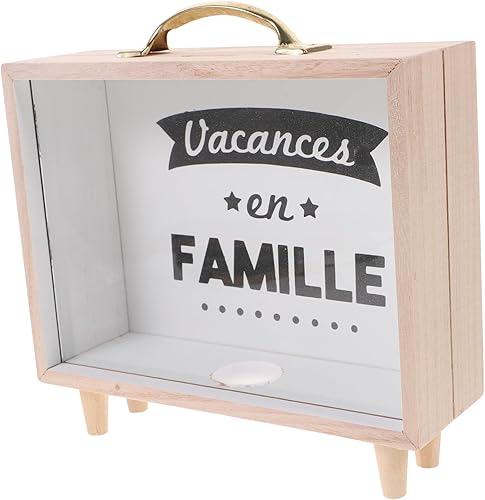 VICASKY Wooden Money Box Alcancias De para Adultos Wooden Coin Bank Home Décor Wooden Frame Piggy Bank Piggy Bank for Boys Bedroom Piggy Bank