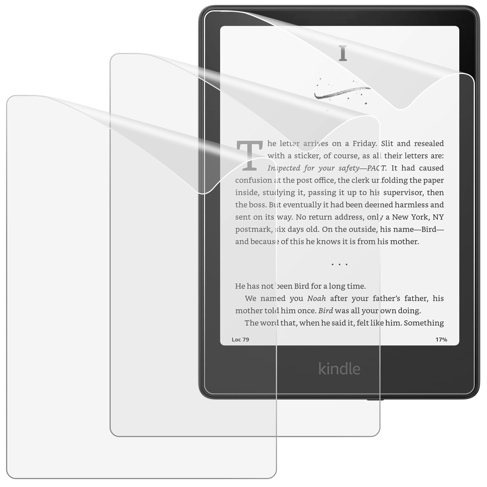 MoKo 3 Pezzi Pellicole Protettive per Kindle Paperwhite 7" 12ª Generazione 2024 e Kindle Colorsoft Signature Edition Pellicola Protettiva Opaca Premium PET Anti-Riflesso