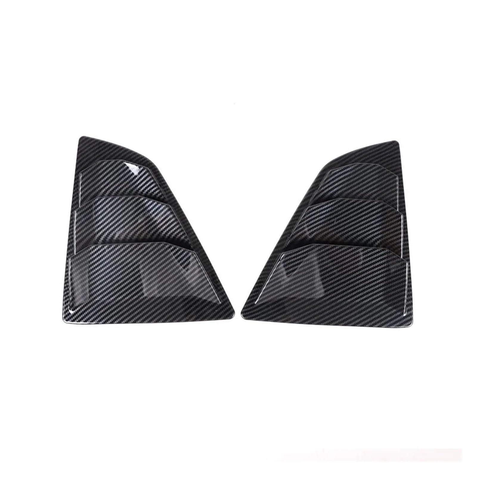 Compatible For NISSAN 370Z Z34 2009-2020 ABS Carbon Fiber Car Rear Side Window Blind Shutter Louver Cover Trim Exterior Accessories