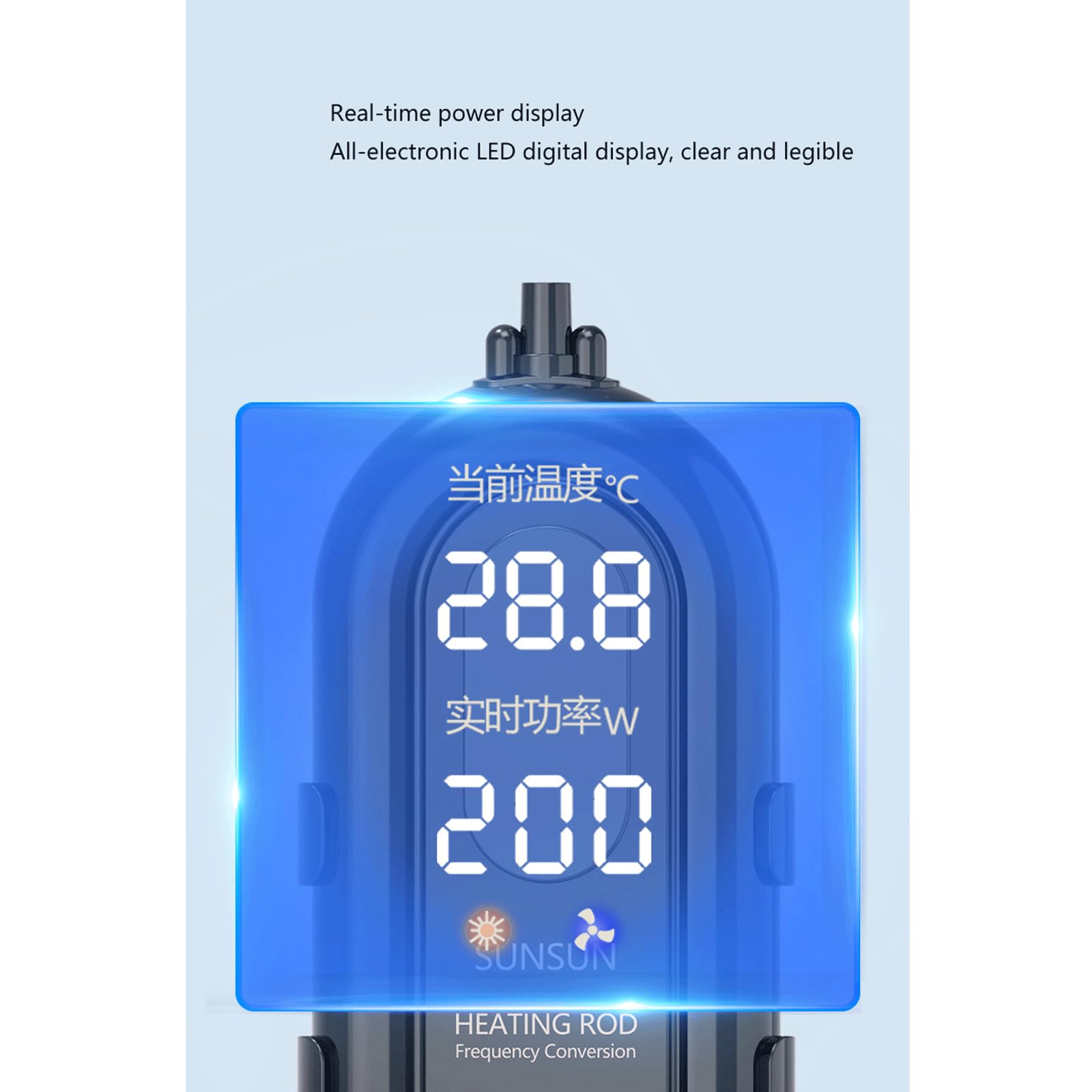 Tige chauffante pour Aquarium, Tige chauffante Automatique à température constante, Chauffage antidéflagrant, 500W (300W)