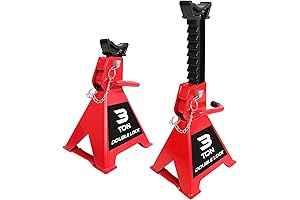 3 Ton Jack Stands Pair: BIG RED T43005A Torin Steel Heavy Duty