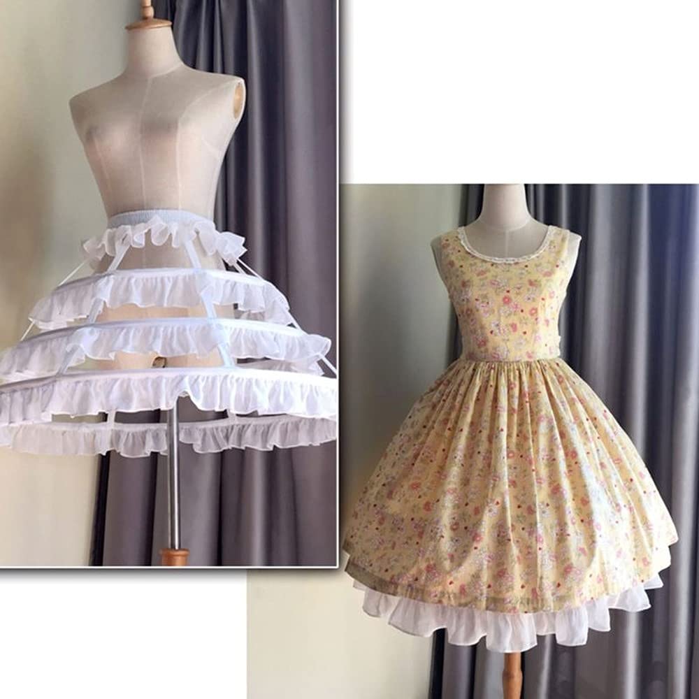 Lolita Pannier Jupe en Hoop Cage D'agitation Cerceau Crinoline Jupon Robe Sacoche Crinoline Jupon