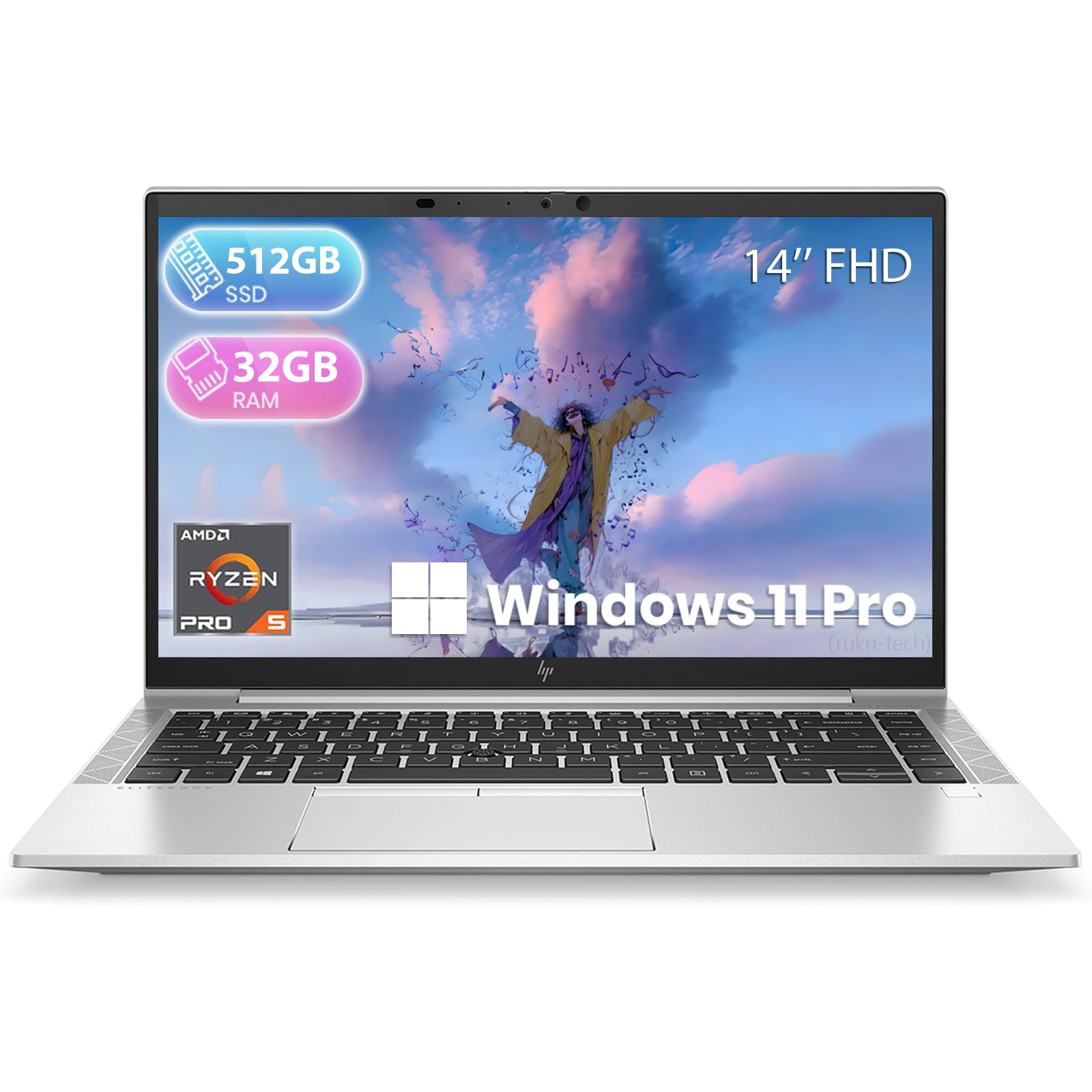 Amazon.com: HP EliteBook 845 G8 Business Laptop, 14-inch FHD IPS