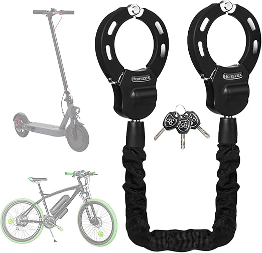 Honszex Scooter Lock, Bike Locks High Security with Key, 36.22inch Heavy Duty Bike