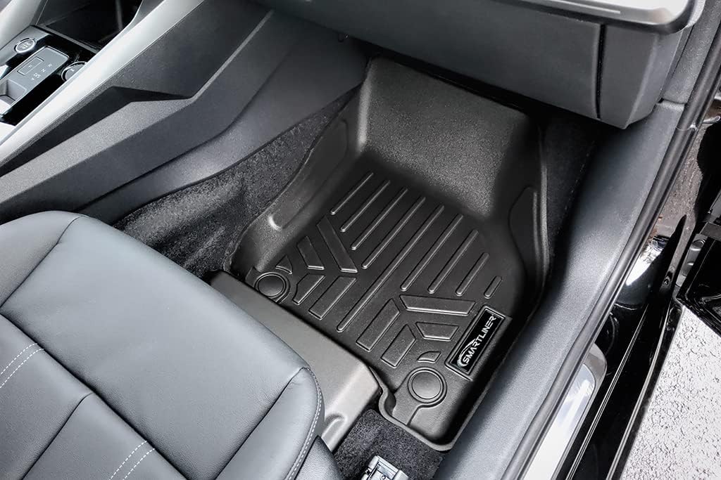 SMARTLINER All Weather Custom Fit 2 Row Floor Mats and Cargo Liner Set Compatible with 2022-2022 Audi A3