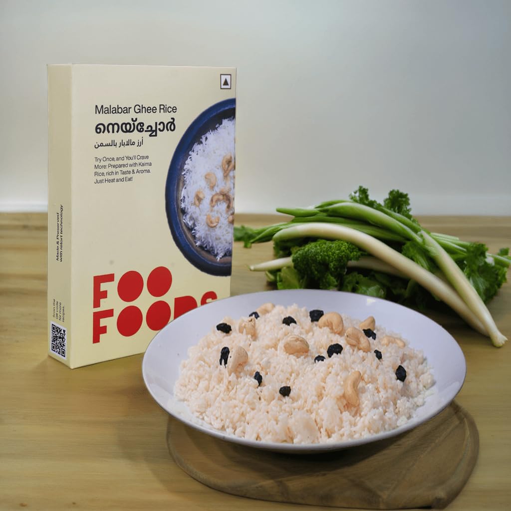 Foo Foods Ready To Eat Ghee Rice 500g (250x2) | Open-Heat-Eat | Authentic Kerala Style Neychoru | No Preservatives Added | Japanese Retort technology (B0CVL5YMKC) Amazon Price History, Amazon Price Tracker