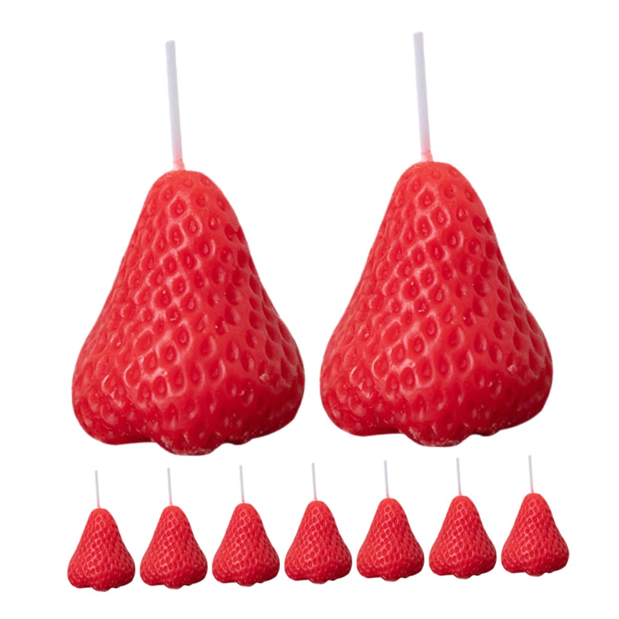 PACKOVE 9pezzi Candele Alimentari Forma Candela Alimentare Alla Decorazioni Per Casa Alla Candele Per Feste