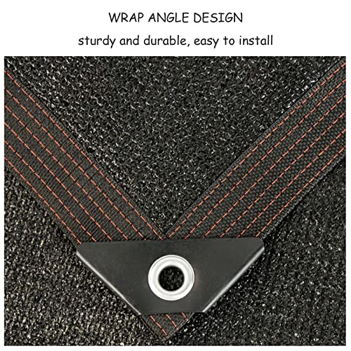 Filet d'ombrage de serre personnalisable noir 6x7m imperméable - 3