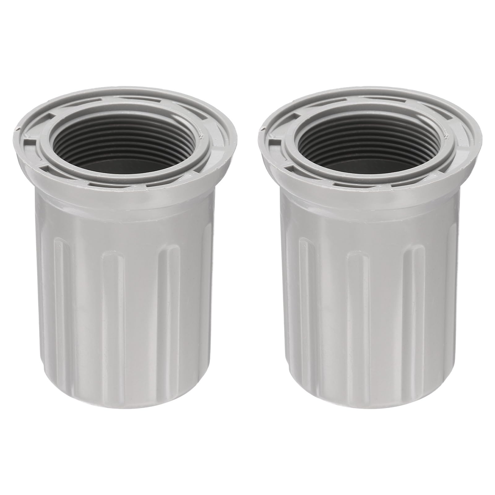 QUARKZMAN 2 Piezas Base Fija De Tuerca Para Grifo ID 1.18" x H 2.32" Tuerca De Fijación De Plástico Para Grifo Ensamblaje Fijo De Grifo Para Cocina Y Baño Gris