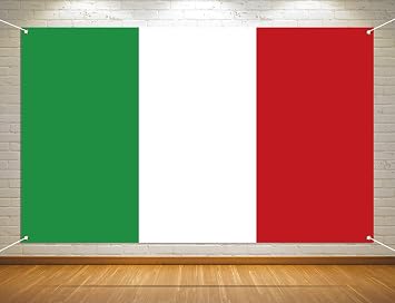 Italy Flag Photo Booth Backdrop Patriotic Italian Night Themed Birthday Party Decorations School Classroom Background Banner Wall Decor