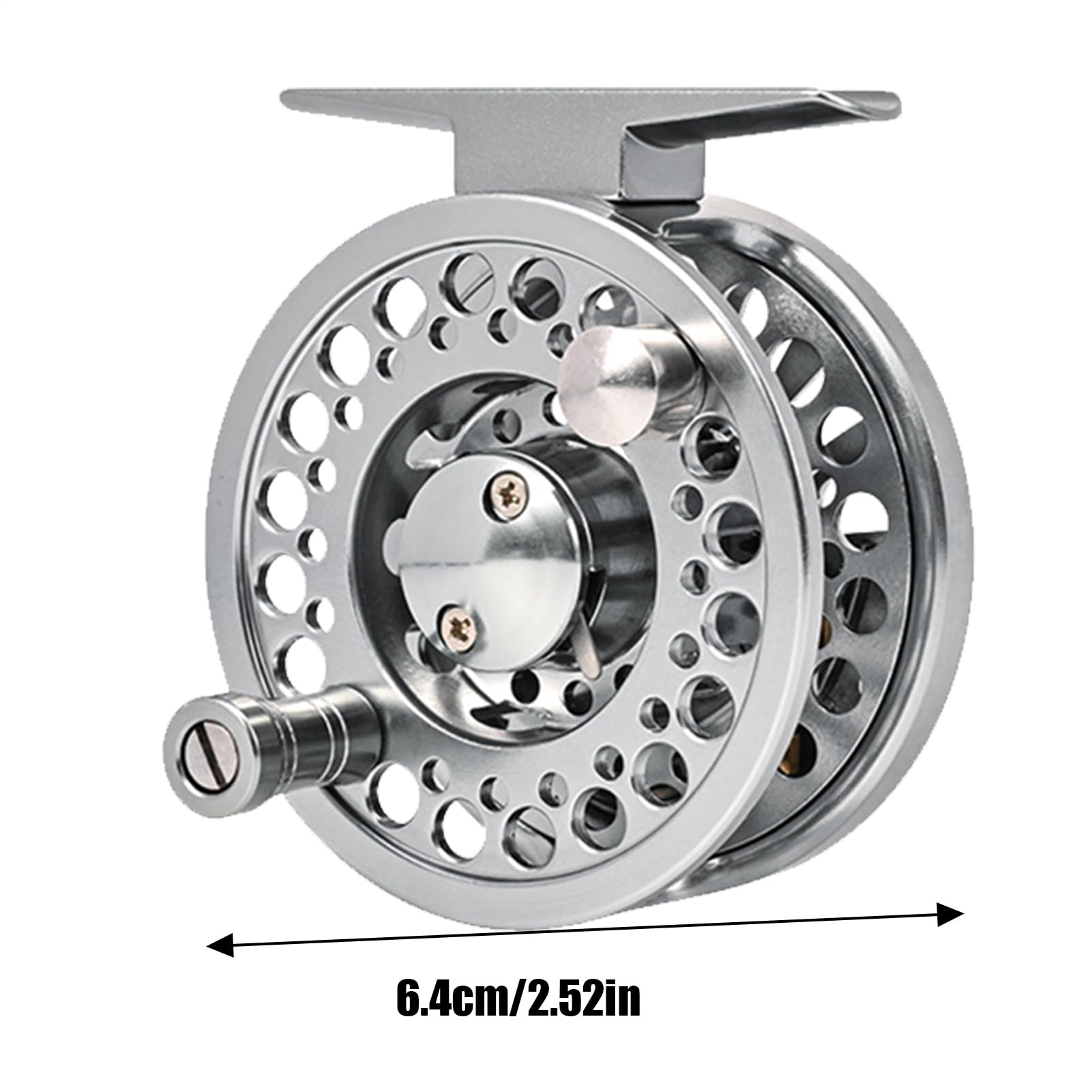 Angelrolle für Fliegenfischen, Fliegenrolle aus Aluminium, Angelrolle aus Süßwasser, aus Aluminium, Werkzeug, Ausrüstung für Süß- und Salzwasser