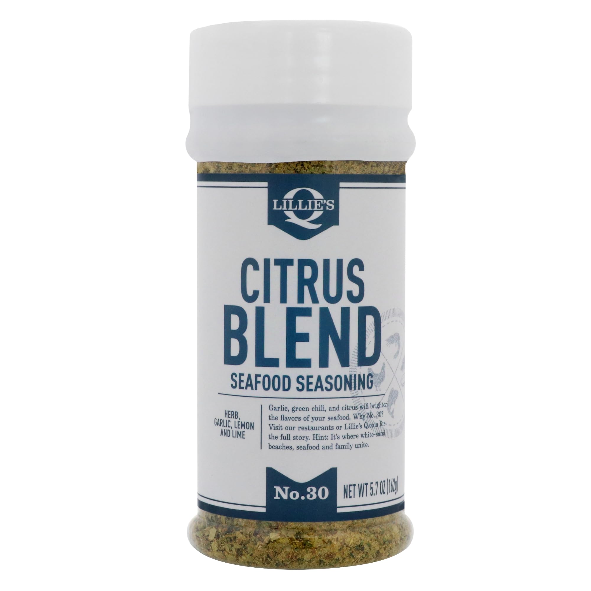 Sponsored Ad - Lillie’s Q - Citrus Blend Seasoning, Garlic, Chili & Citrus Flavored Seafood Seasoning, Perfect for Salmon, Shrimp, Seafood, Fruits & Vegetables (6 oz)