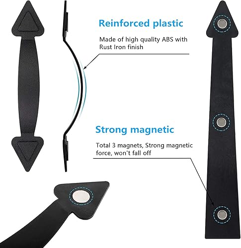 Miniatura 10 de 2 kits de 32 hojas para cochera para auto, paneles magnéticos de fácil instalación, accesorios decorativos para ventanas falsas