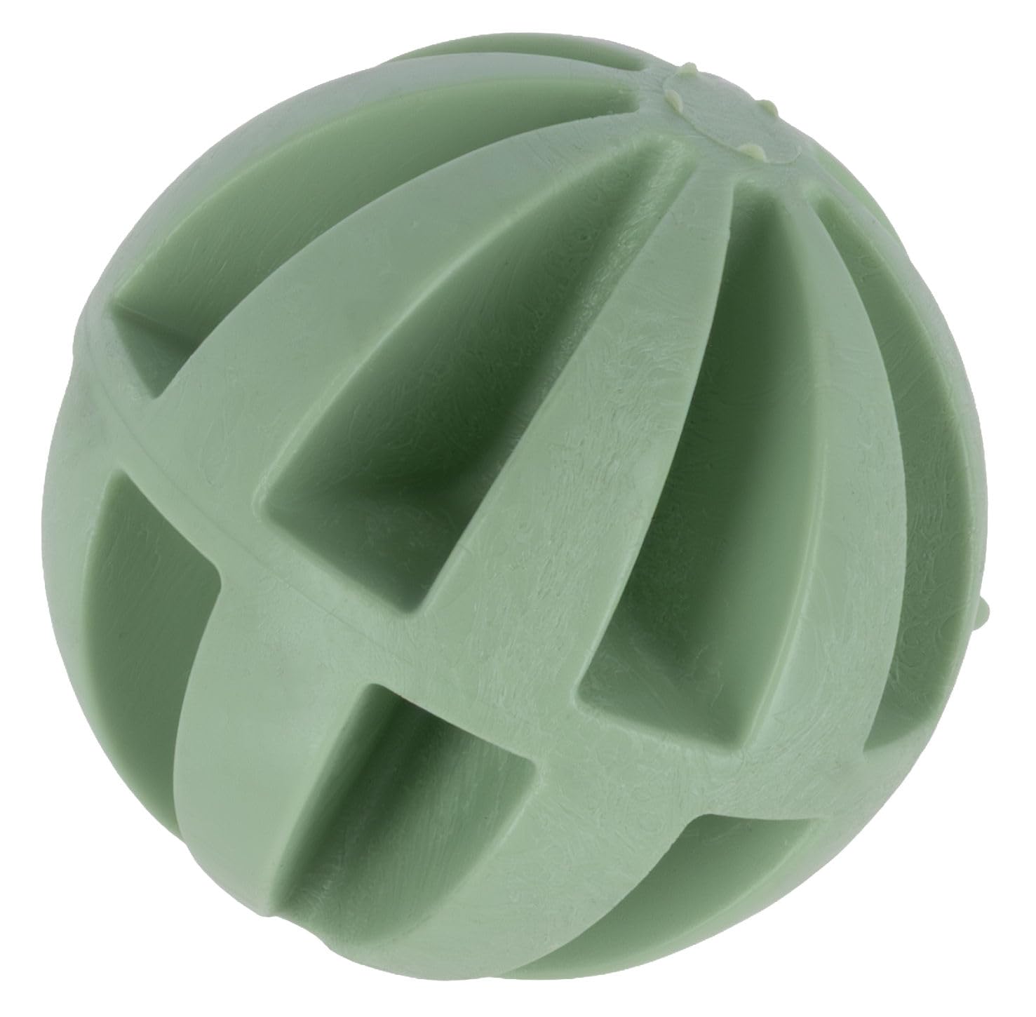 Kerbl Pet Ball, Dog Toy, Fetch Toy, Throwing Toy Dog, Diameter 7.5 cm, Green, TPE, Floatable, Dental Care, BPA-Free, with Treat, for Dogs