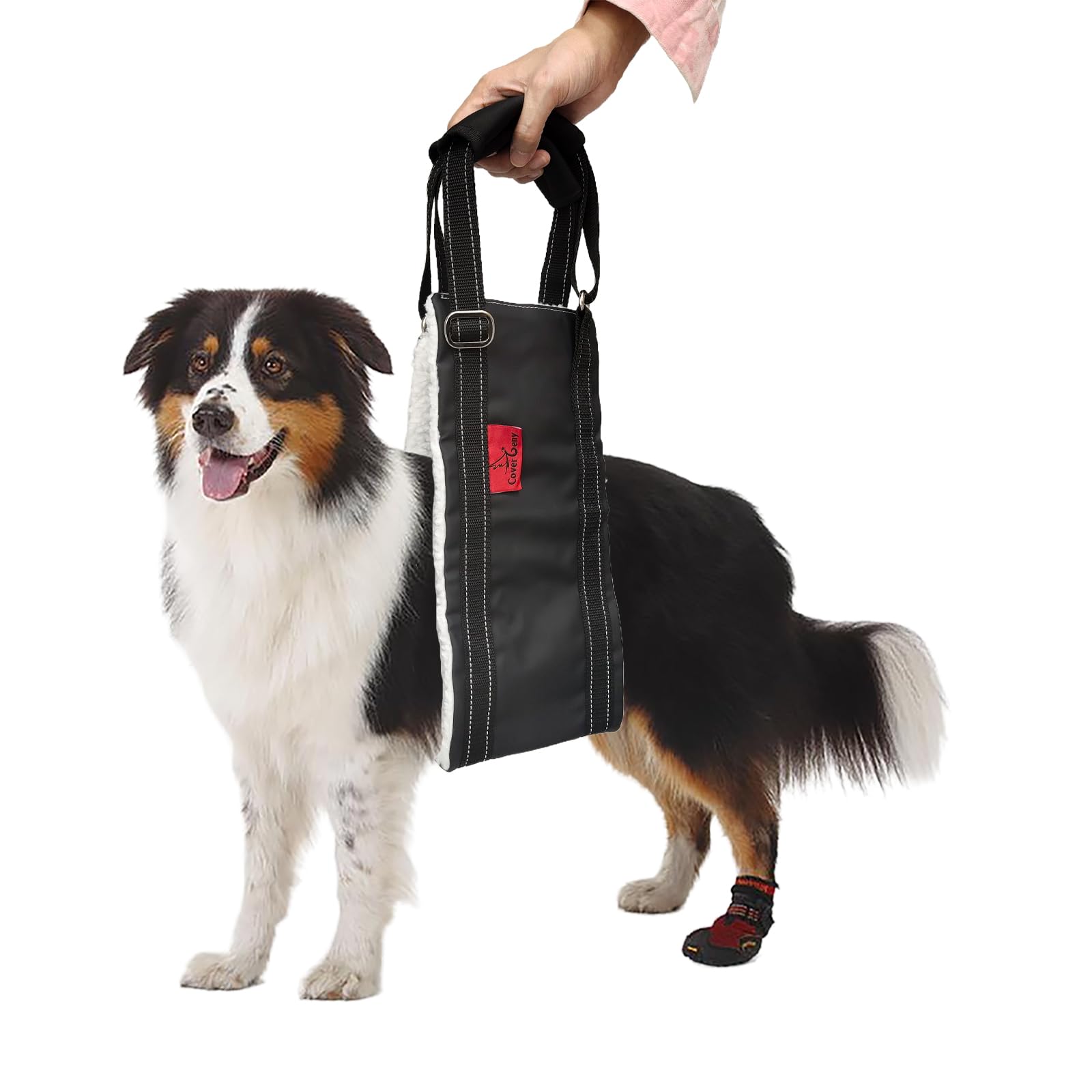 Leather Dog Lift Harness,Sling for Large Dogs Hind Leg Support,Support Harness for Back Legs,Dog Rear Lift Harness Assist for Senior,Injured,Post ACL,TPLO Surgery Recovery Essentials,Mobility aids L