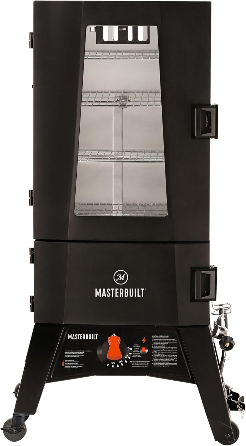 Masterbuilt® 40-inch ThermoTemp Propane Gas Vertical BBQ Smoker with Analog Temperature Control